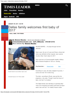 Dallas family welcomes first baby of 2017