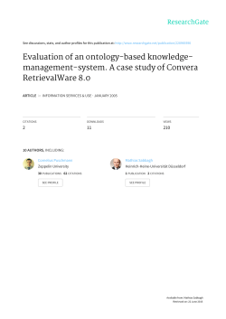Evaluation of an ontology-based knowledge- management