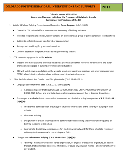 Overview of the Bill