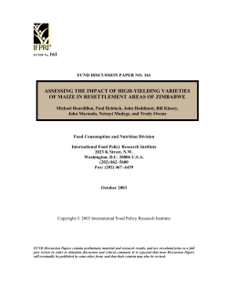 Assessing the Impact of High-Yielding Varieties of