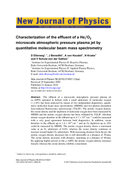 Characterization of the effluent of/O
