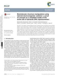 Biomolecular structure manipulation using tailored