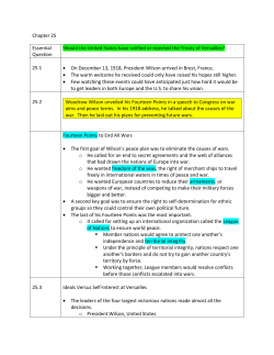 Chapter 25 Essential Question Should the United States