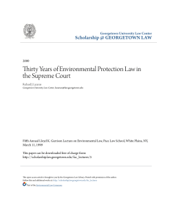 Thirty Years of Environmental Protection Law in the Supreme Court