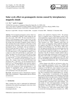 Solar cycle effect on geomagnetic storms caused by interplanetary