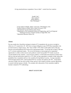 Giving stated preference respondents