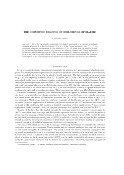 THE GEOMETRIC MEANING OF ZHELOBENKO OPERATORS