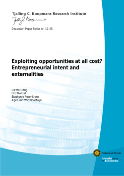 Exploiting opportunities at all cost? Entrepreneurial intent and