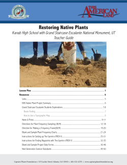 Plant Restoration (Teachers Guide)
