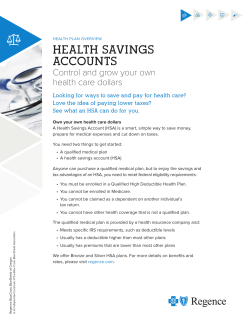 Health Savings Accounts
