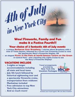 4th of July09Flyer.pub - New York City Vacation Packages