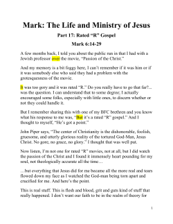 Mark: The Life and Ministry of Jesus