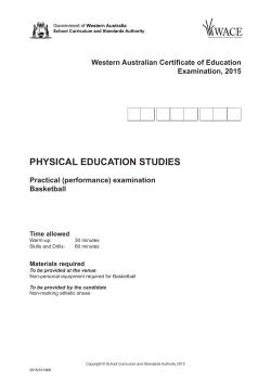 Basketball - SCSA - School Curriculum and Standards Authority