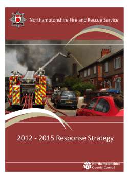 NFRS Response Strategy - Northamptonshire County Council