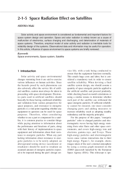 2-1-5 Space Radiation Effect on Satellites