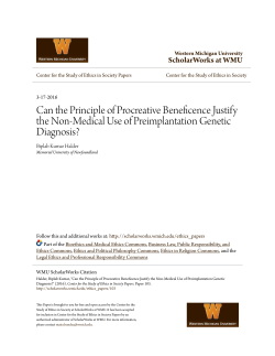 Can the Principle of Procreative Beneficence Justify the Non