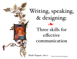 Baskin communication talk: slides