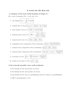 Here is a review for the first test