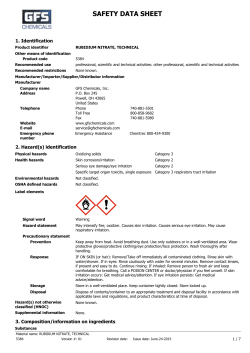 MSDS - GFS Chemicals
