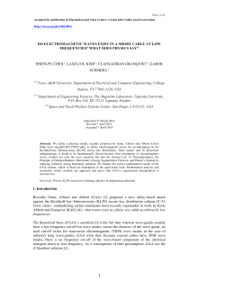do electromagnetic waves exist in a short