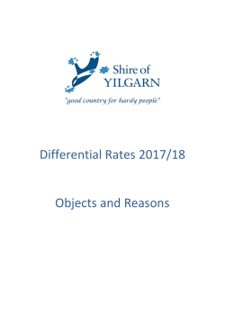 Differential Rates Objectives and Reasons