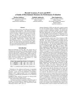 A Family of Discriminant Measures for Performance Evaluation