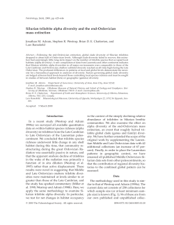 Silurian trilobite alpha diversity and the end