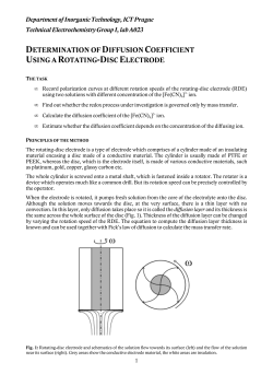 Determination of diffusion coefficient using a RDE
