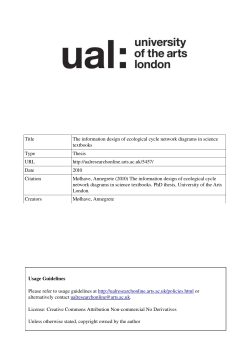 Title The information design of ecological cycle network diagrams in