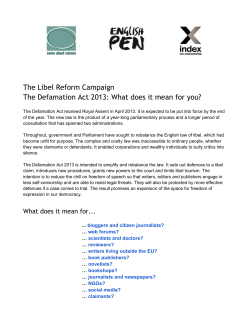 Defamation Act 2013: What does it mean for you?.docx