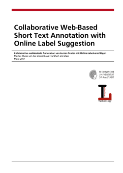 Collaborative Web-Based Short Text Annotation with Online Label