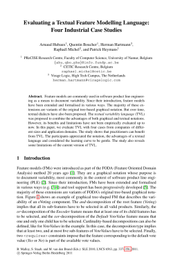 Evaluating a Textual Feature Modelling Language