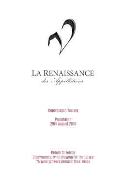 Return to Terroir Biodynamics, wine growing for the