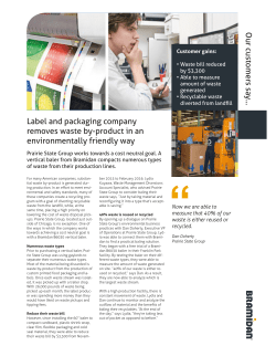 Label and packaging company removes waste by