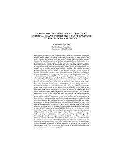 estimating the threat of tsunamigenic earthquakes and