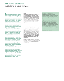 Scientific World View