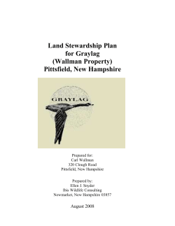 Land Stewardship Plan for Graylag