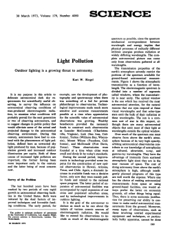 Light Pollution