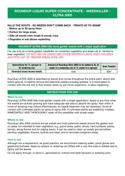 roundup liquid super concentrate - weedkiller