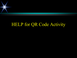 HELP for QR Code Activity