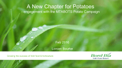 A New Chapter for Potatoes