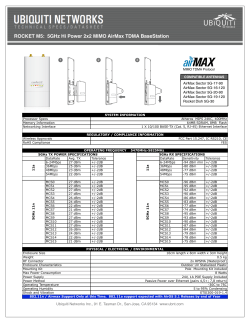 ROCKET M5: 5GHz Hi Power 2x2 MIMO AirMax