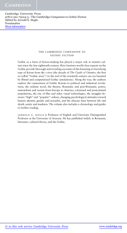 the cambridge companion to gothic fiction - Assets
