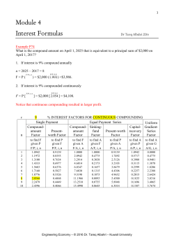 Module 4 supplementary notes