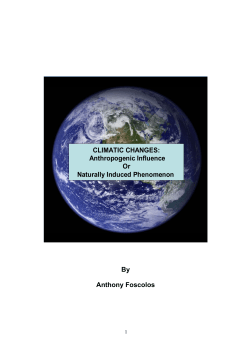 CLIMATIC CHANGES