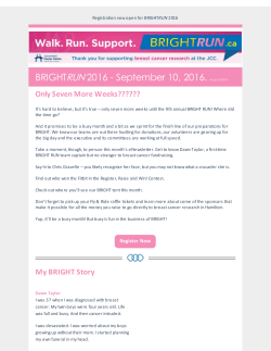 August 2016 - Bright Run