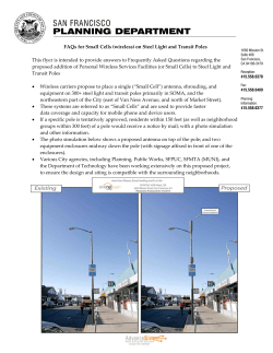 FAQs for Small Cells (wireless) on Steel Light and Transit