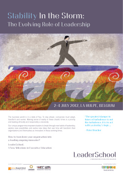 the brochure - Solvay Brussels School