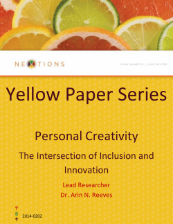 Personal Creativity