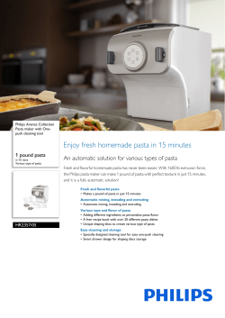 HR2357/05 Philips Pasta maker with One-push